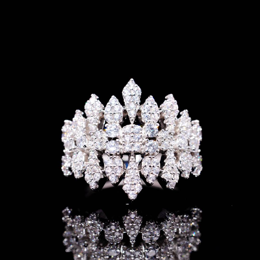 Omnia Ahlina White Bridal Full Set in High Quality Zircon Stone Premium Rhodium Plated
