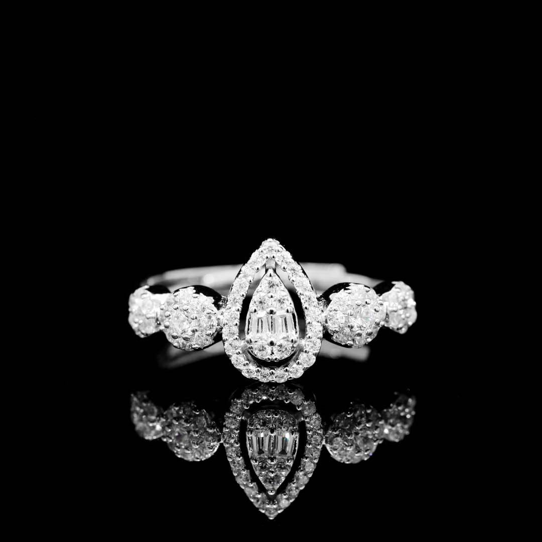 Omnia Mila Luxury White Choker Bridal Full Set in High Quality Zircon Stone Premium Rhodium Plated