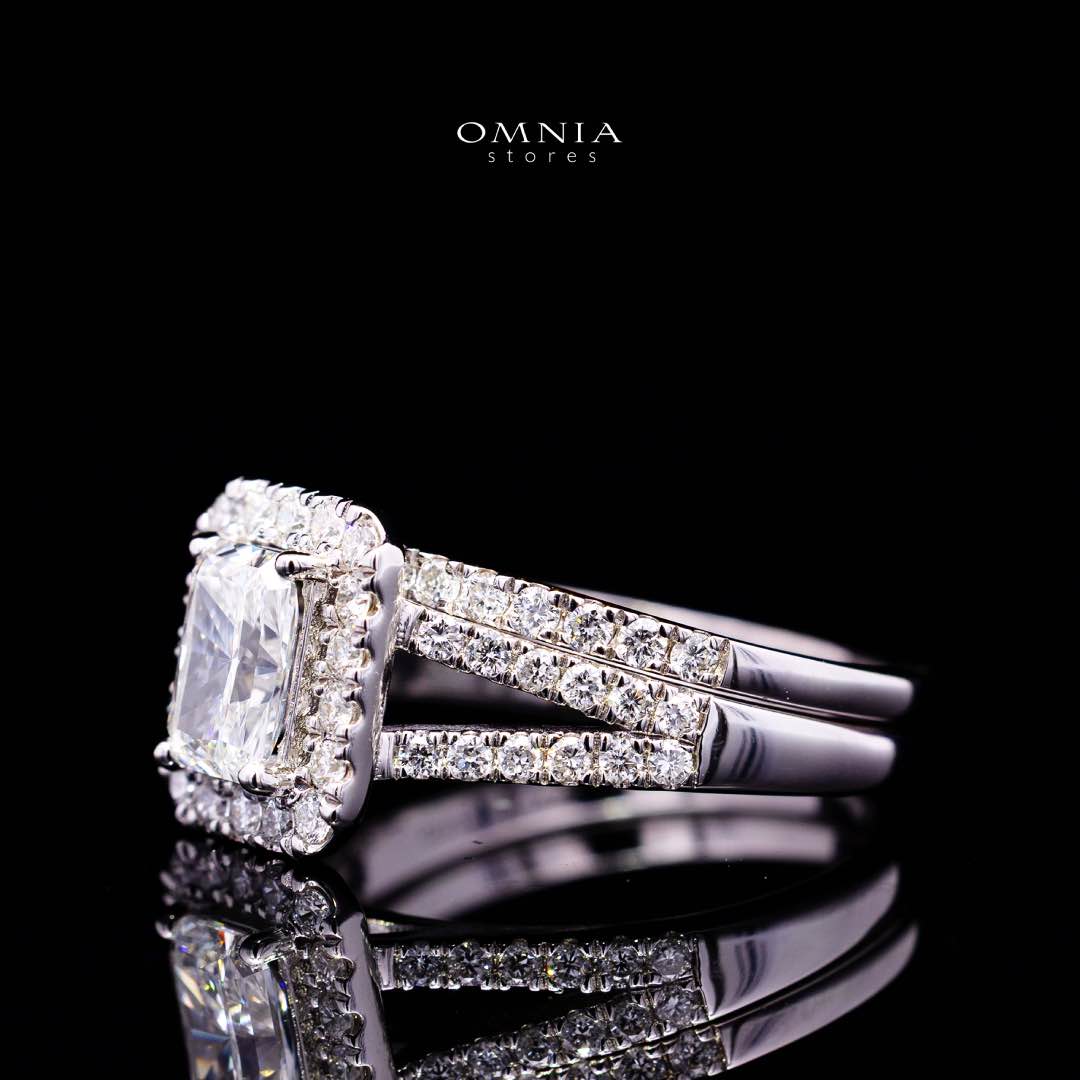 Siham Lab Grown Stones IGI Certified E VVS 2 White Ring in 925 Silver 1.00ct