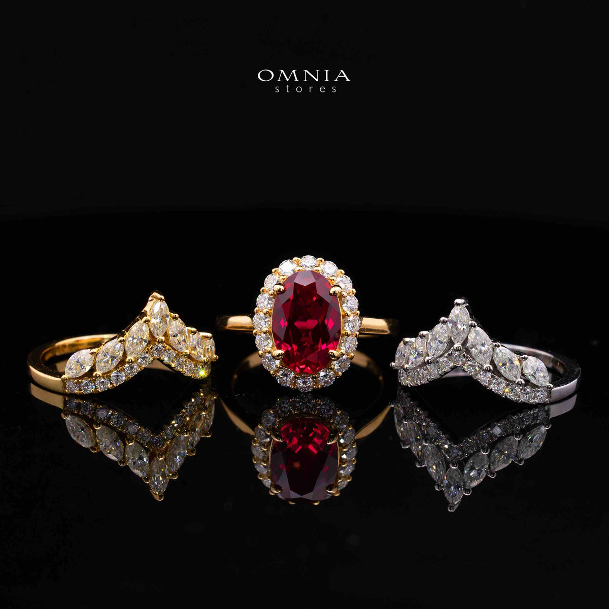 Vittoria Lab-Grown Ruby Moissanite Ring with GRC Certificate – Oval 8x12mm, 925 Sterling Silver