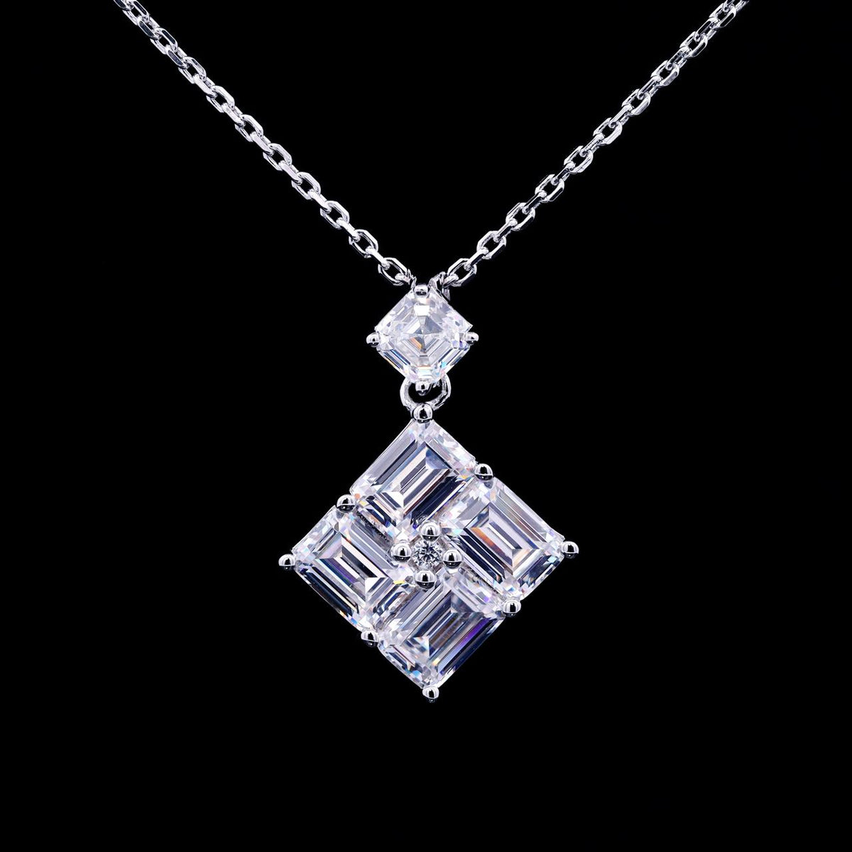 Naliyah Necklace with Certificate | High-Quality Simulated Diamonds in 925 Sterling Silver