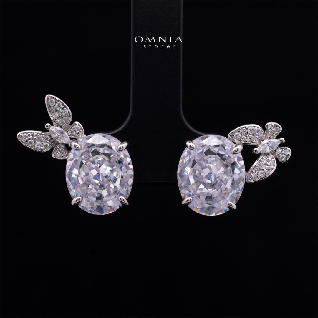 Omnia Maysun White Full Set In 925 Silver High Quality Simulated Diamonds