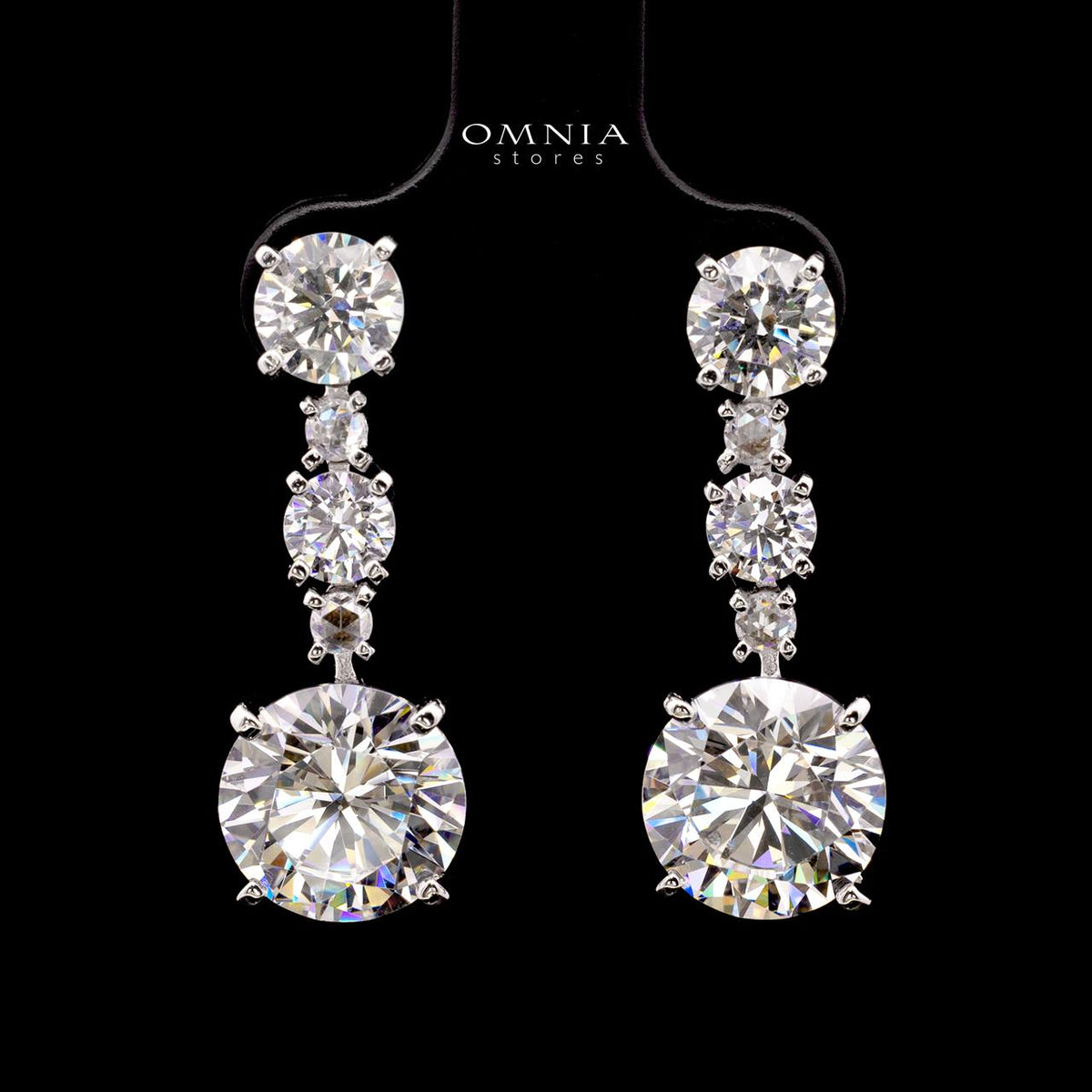 Kaliyah Earring with Certificate, High-Quality Premium Simulated Diamonds in 925 Sterling Silver