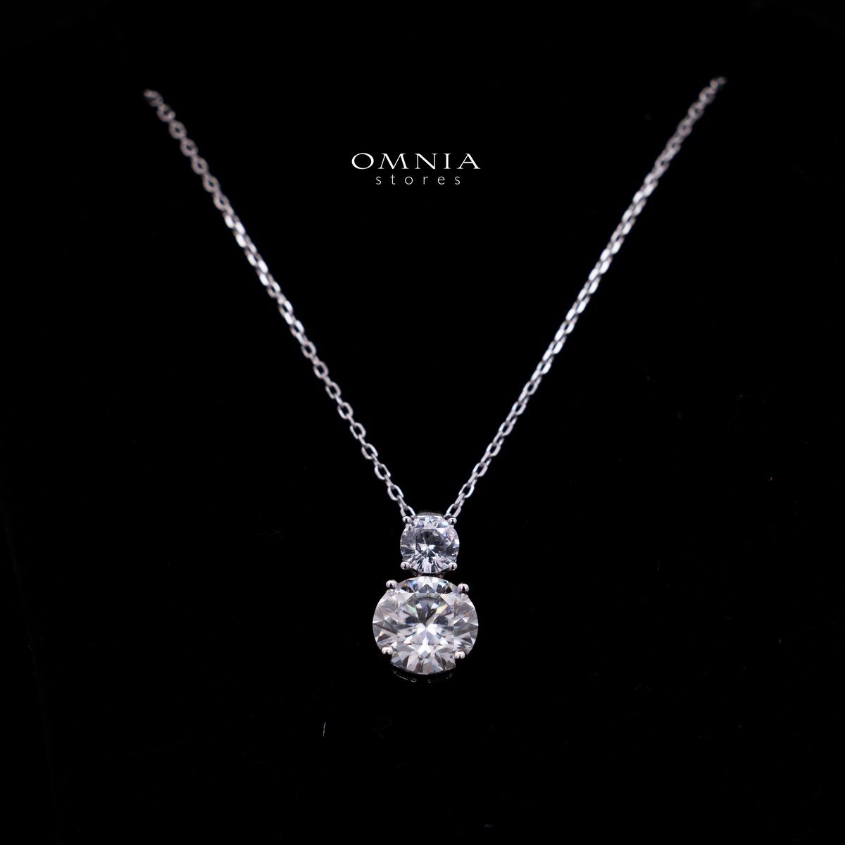 Henna White Round Brilliant  Design Silver Necklace and Earrings Set in 925 Silver with High-Quality Premium Moissanite Stones