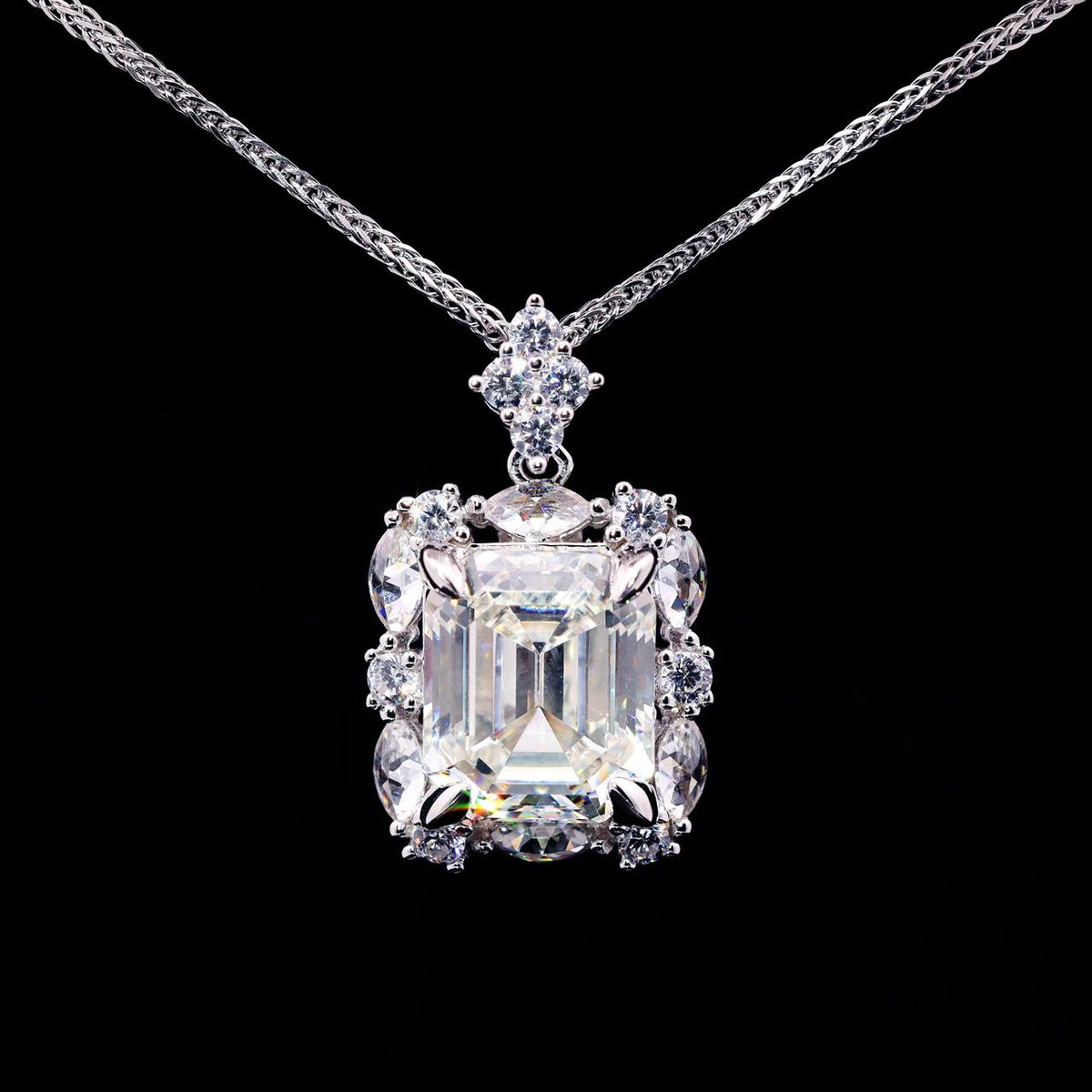 Zimal Necklace with Certificate | High-Quality Simulated Diamonds in 925 Sterling Silver