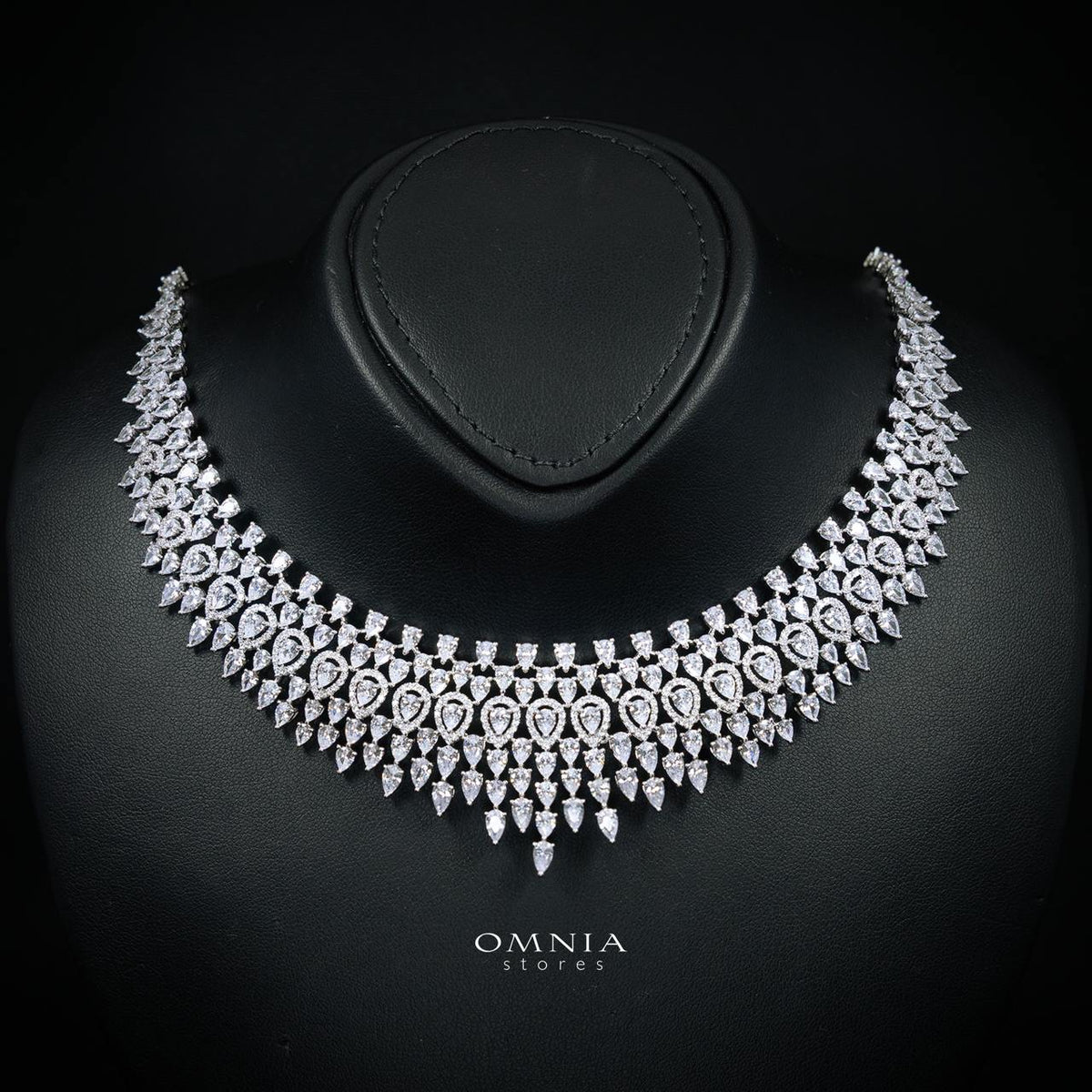 Alexa White Bridal Full Set – Premium Rhodium Plated with High-Quality Zircon Stones