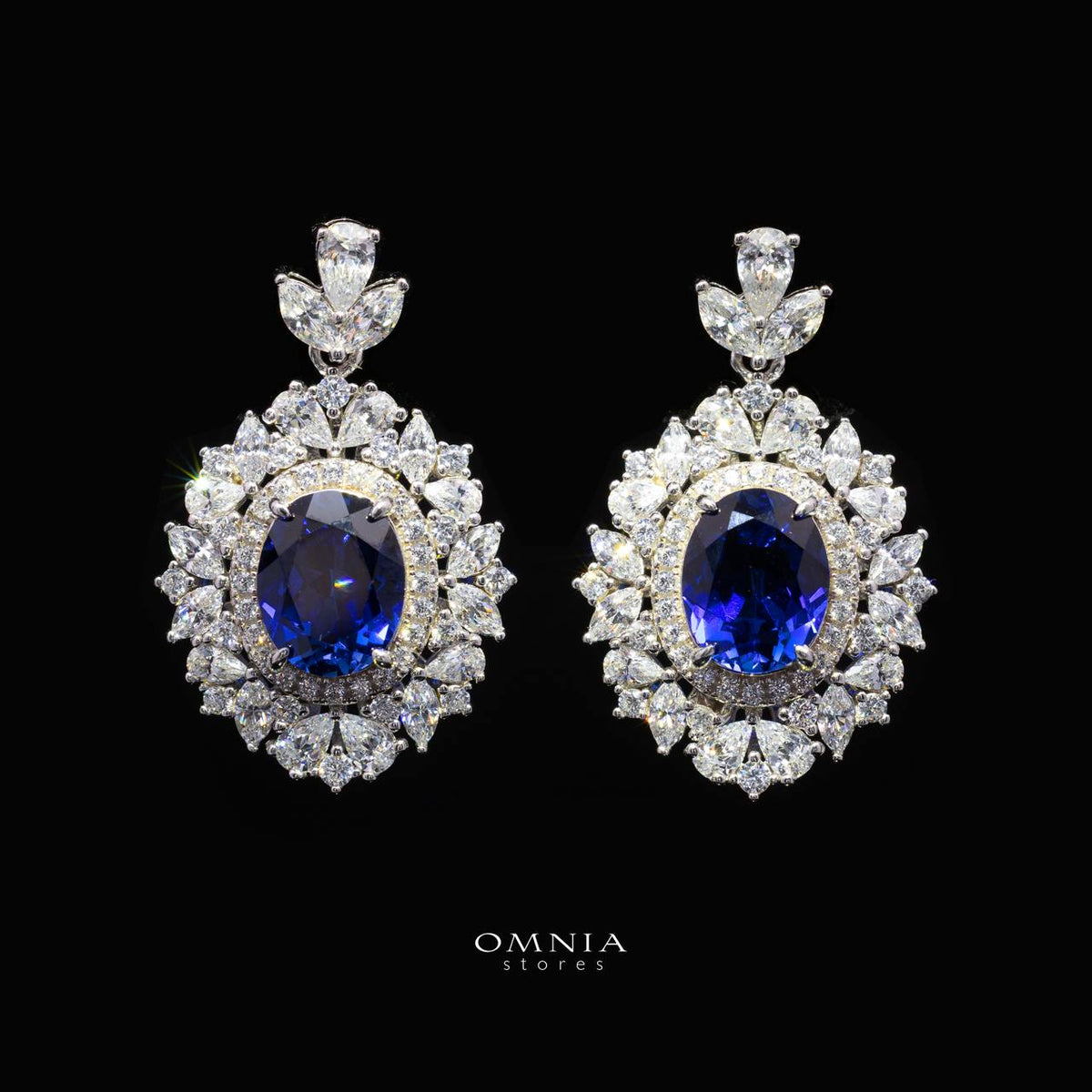 Lindsay Blue Lab-Grown Sapphire Set with GRC Certificate, Oval 12×16mm in 925 Sterling Silver