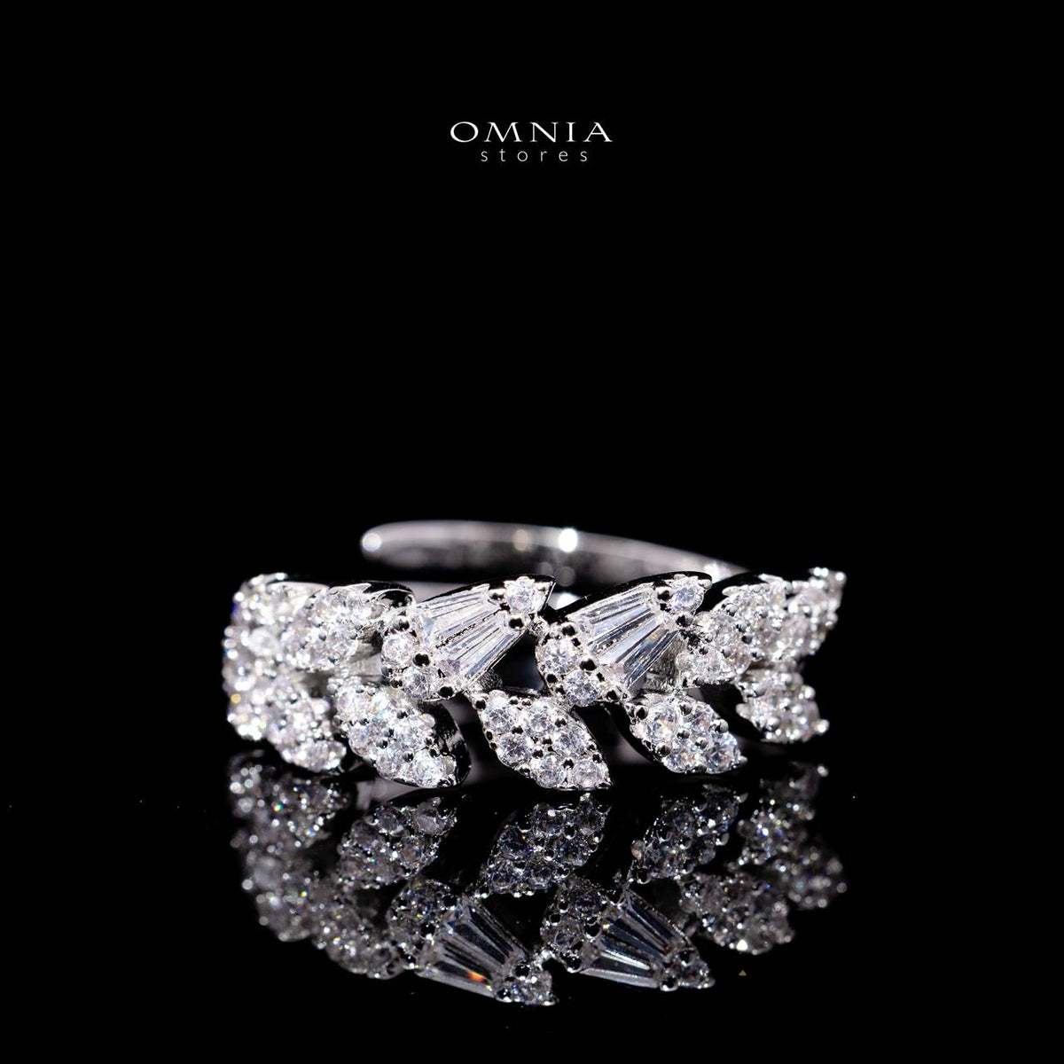 Kirsten Luxury Bridal Full Set with High-Quality Simulated Diamonds – Rhodium Plated