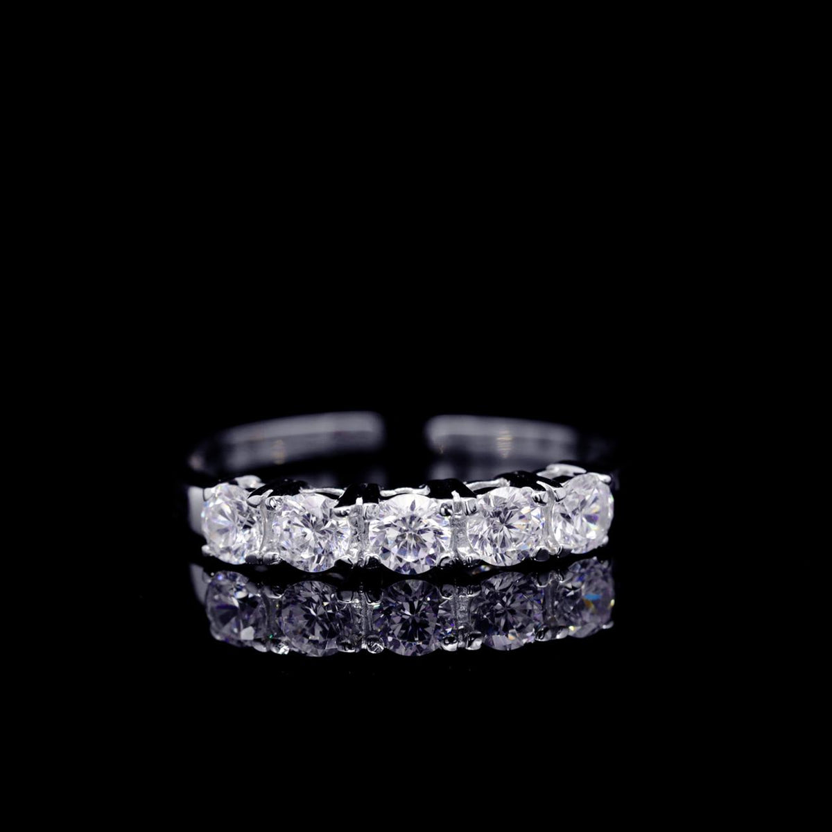 Gia White Luxury Bridal Full Set with High-Quality Zircon Stones Rhodium-Plated Finish