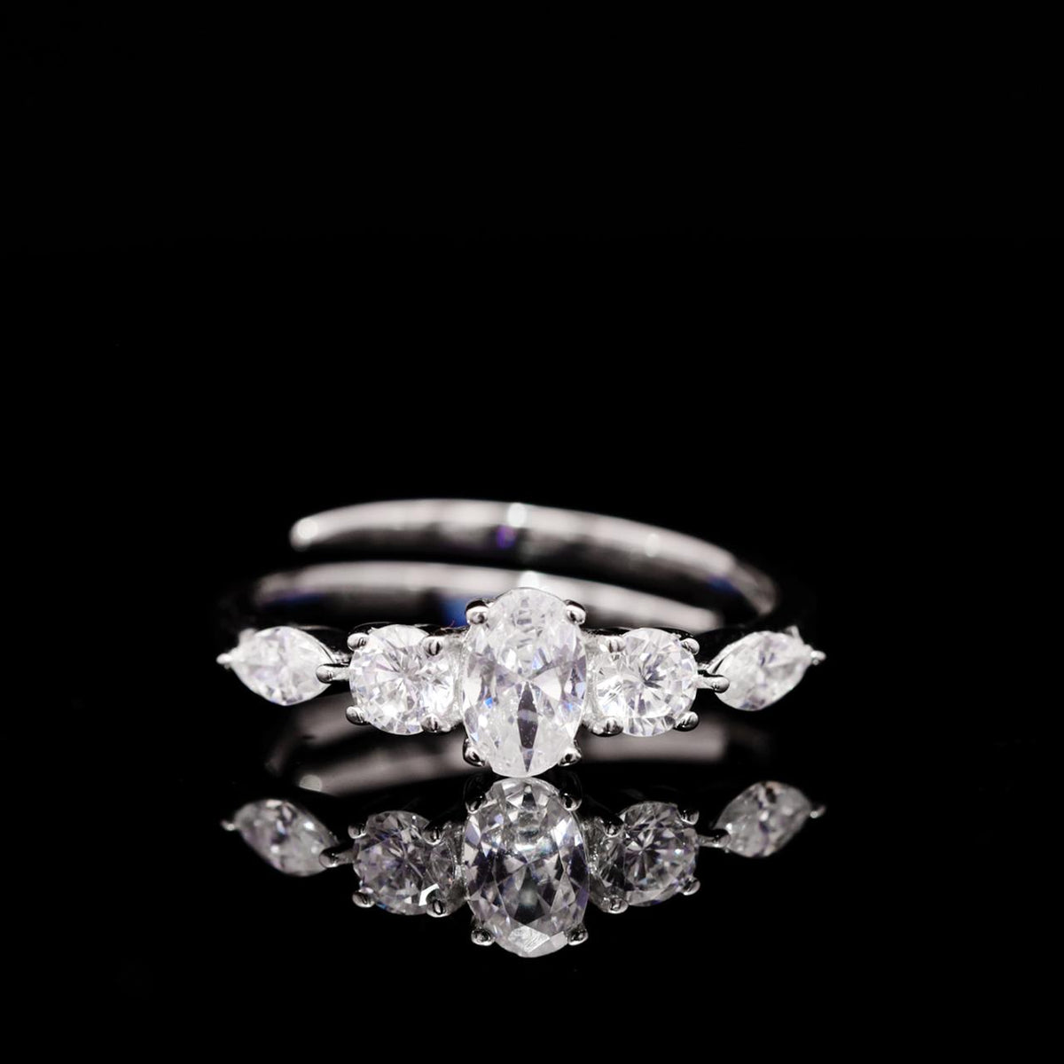 Chloe White Luxury Bridal Full Set | 925 Sterling Silver with High-Quality Simulated Diamonds