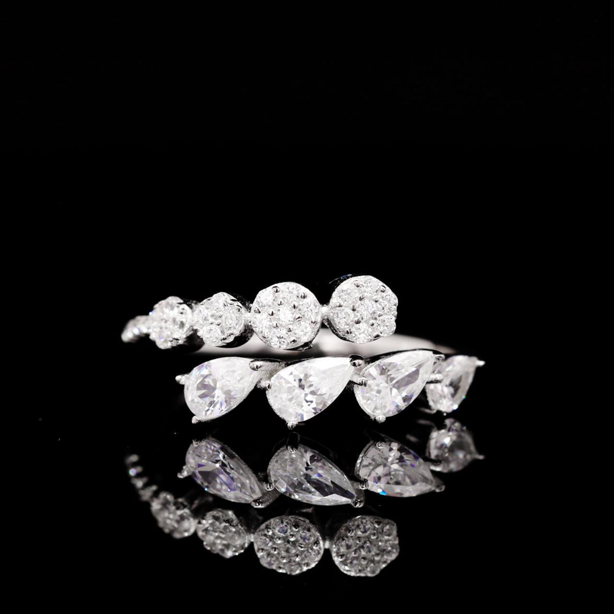 Tricia White Luxury Bridal Full Set | 925 Sterling Silver with High-Quality Simulated Diamonds