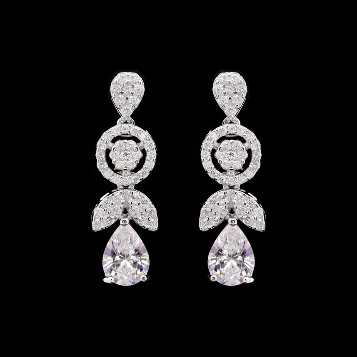 Paulina White Luxury Bridal Full Set 925 Sterling Silver with High-Quality Simulated Diamonds
