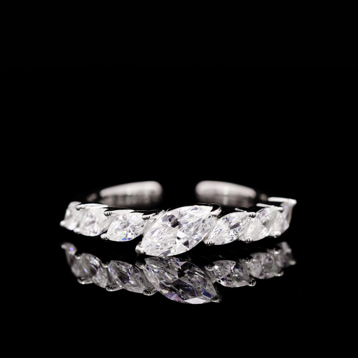 Sherry White Luxury Bridal Full Set | 925 Sterling Silver with High-Quality Simulated Diamonds