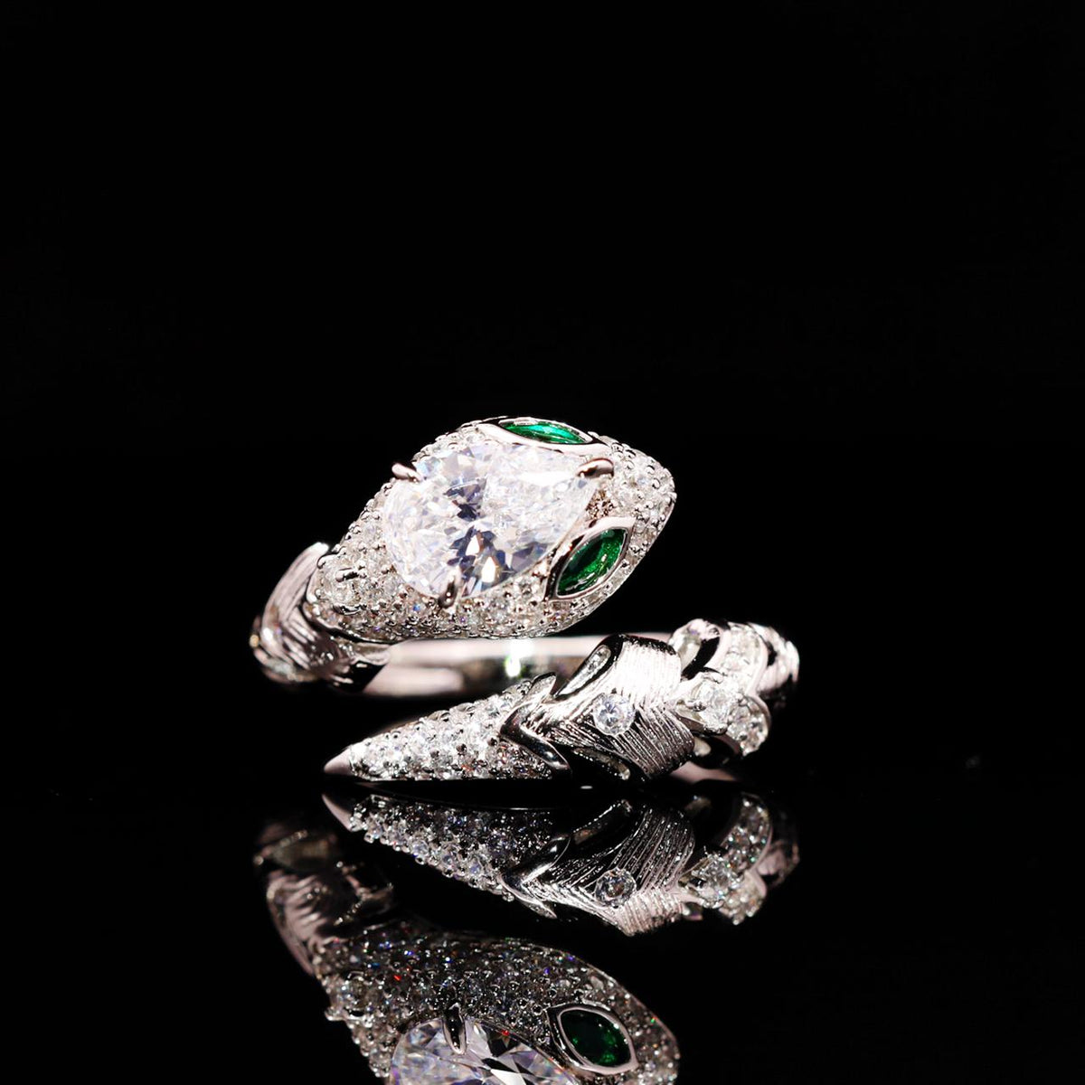 Adriana White Luxury Bridal Full Set with High-Quality Zircon Stones Rhodium Plated