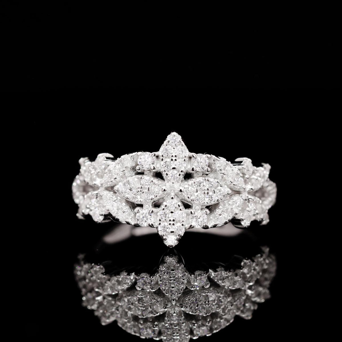 Marlene White Luxury Bridal Full Set | 925 Sterling Silver with High-Quality Simulated Diamonds