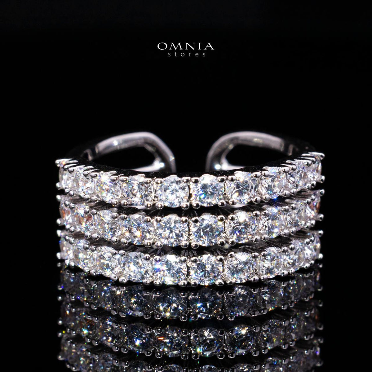 Yasmira White Luxury Bridal Full Set with High-Quality Simulated Diamonds, Rhodium Plated