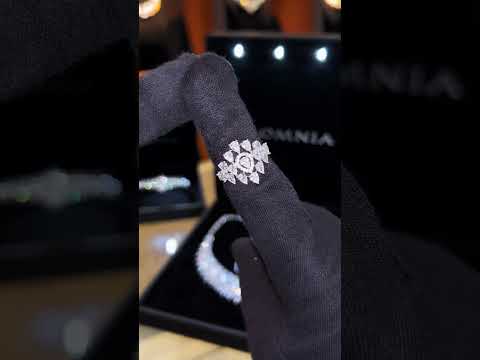 Omnia Alexa white zircon bridal jewellery set product showcase