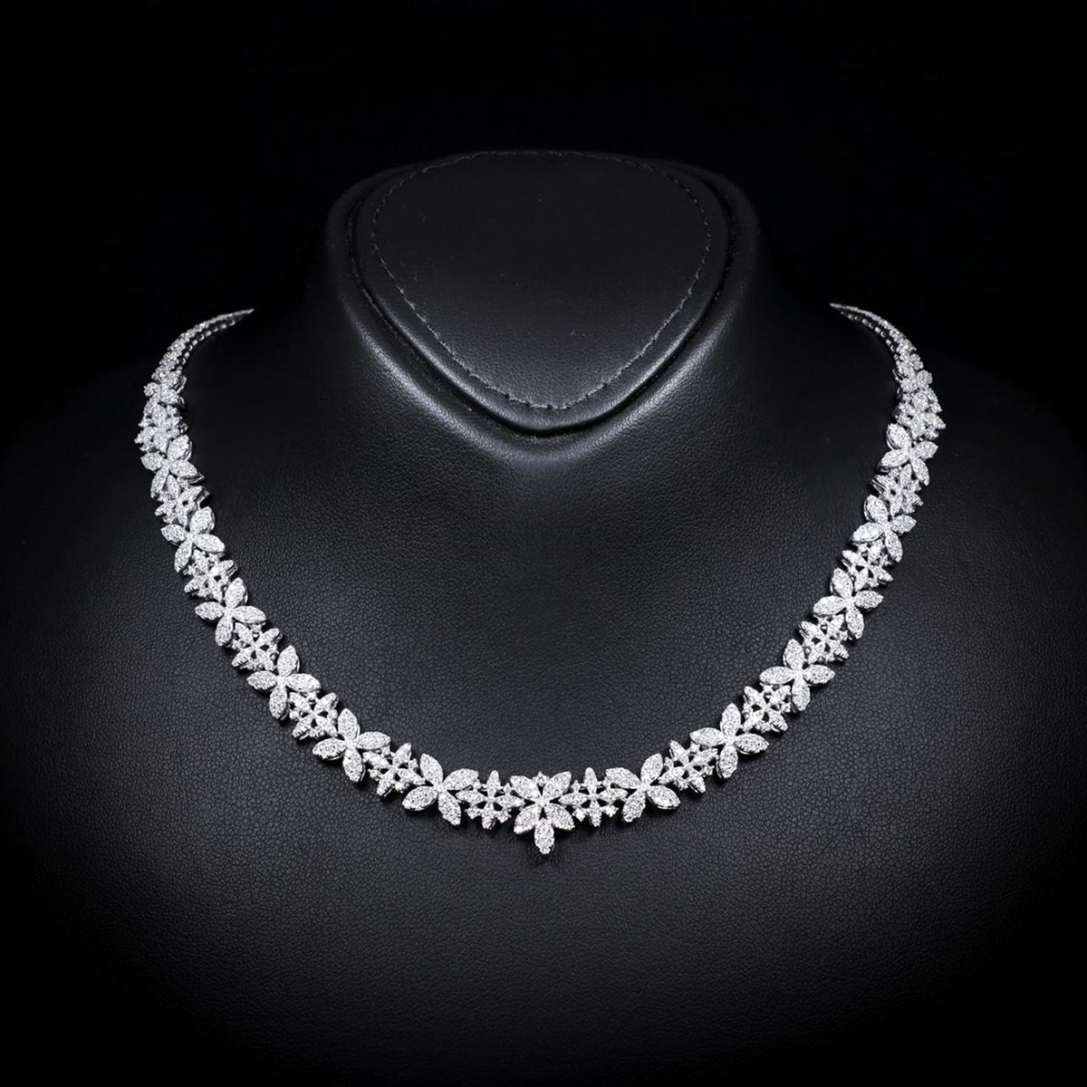 Marlene White Luxury Bridal Full Set | 925 Sterling Silver with High-Quality Simulated Diamonds