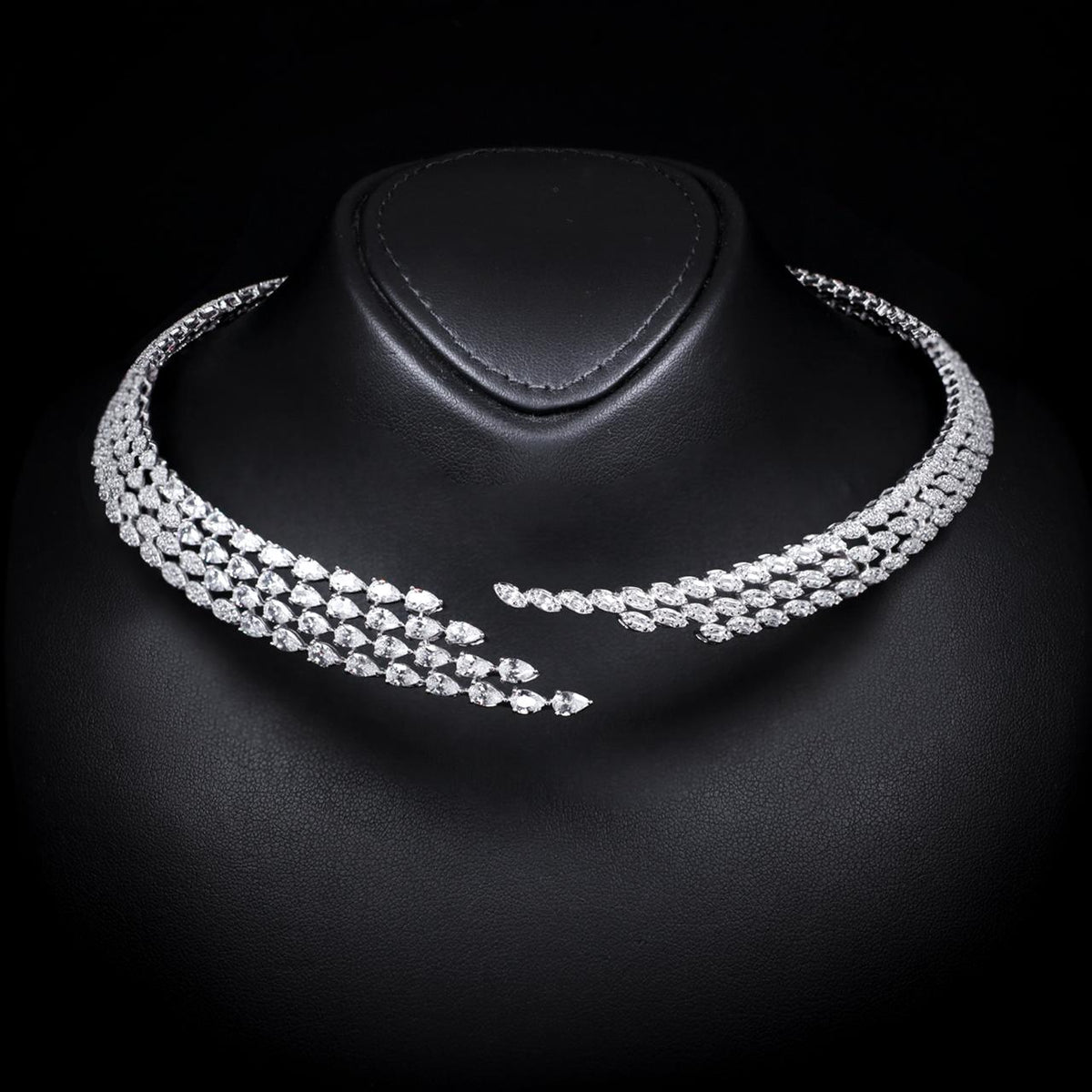 Kalina White Luxury Bridal Full Set | 925 Sterling Silver with High-Quality Simulated Diamonds