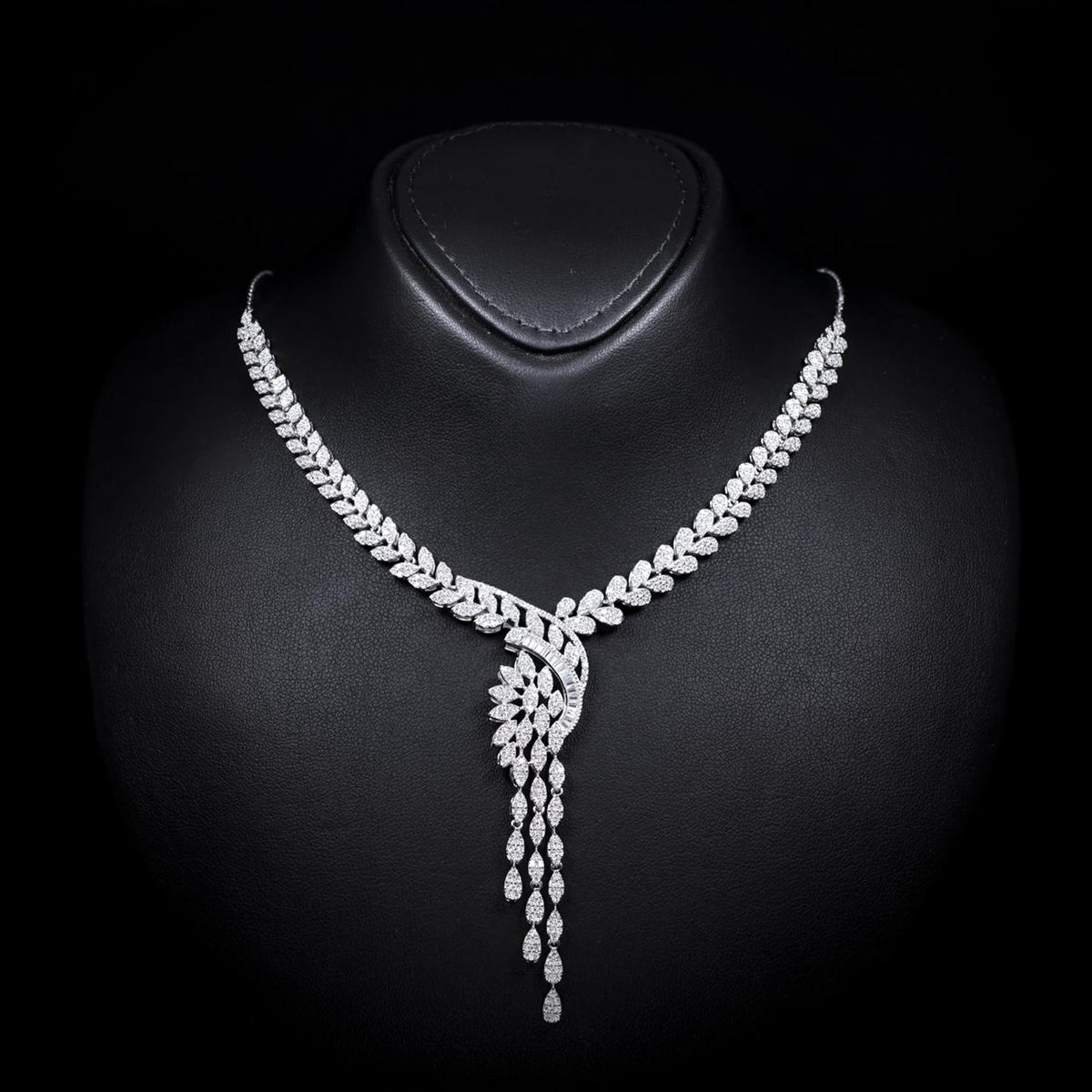 Kylie White Luxury Bridal Full Set | 925 Sterling Silver with High-Quality Simulated Diamonds