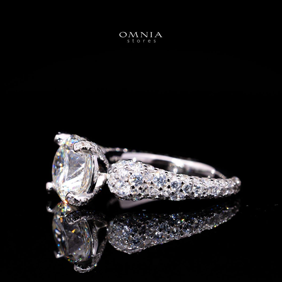 Ariyah Ring with Certified Premium Simulated Diamonds in 925 Sterling Silver