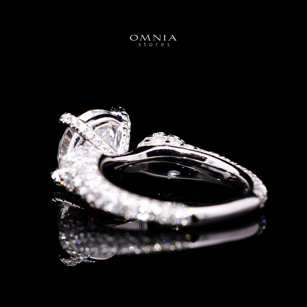 Ariyah Ring with Certified Premium Simulated Diamonds in 925 Sterling Silver