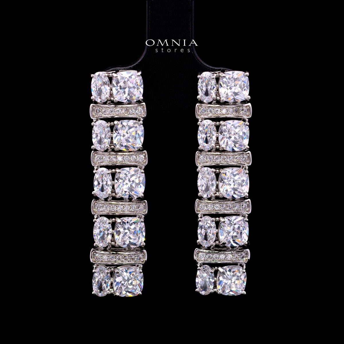 Marley White Bridal Full Set with High-Quality Simulated Diamonds – Rhodium Plated