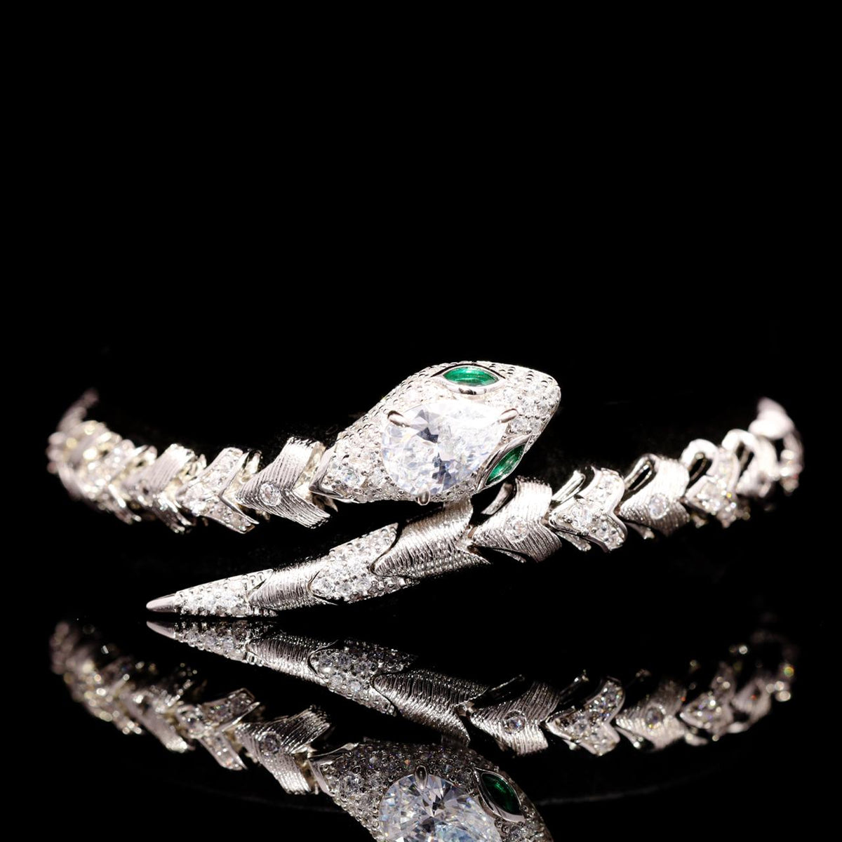 Adriana White Luxury Bridal Full Set with High-Quality Zircon Stones Rhodium Plated