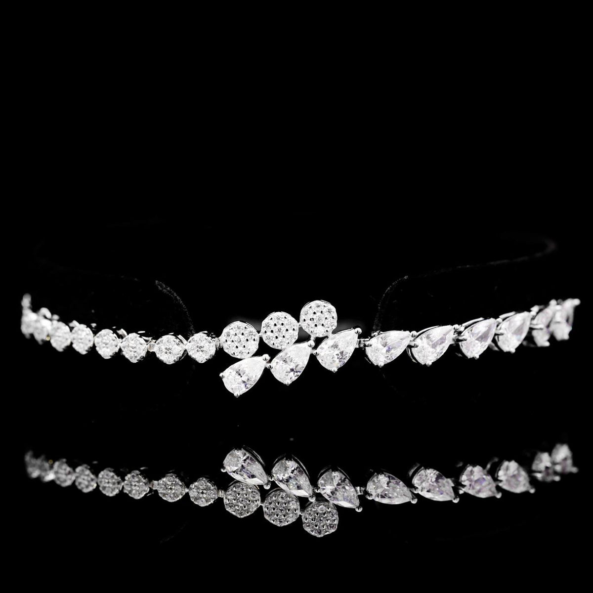 Tricia White Luxury Bridal Full Set | 925 Sterling Silver with High-Quality Simulated Diamonds