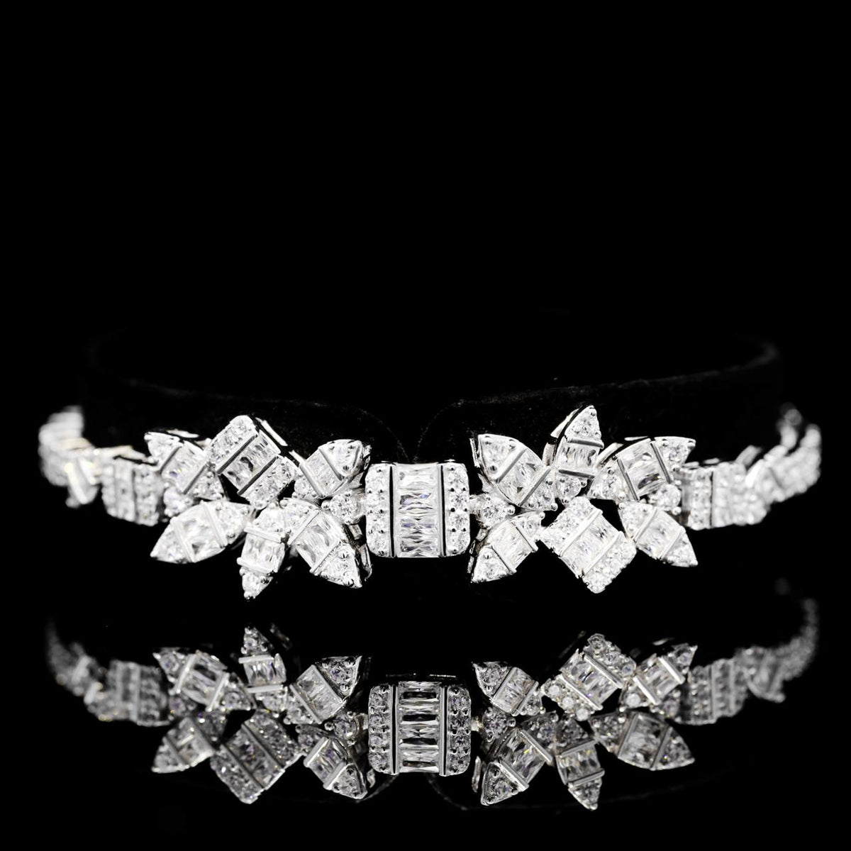 Ayanah White Luxury Bridal Full Set | 925 Sterling Silver with High-Quality Simulated Diamonds