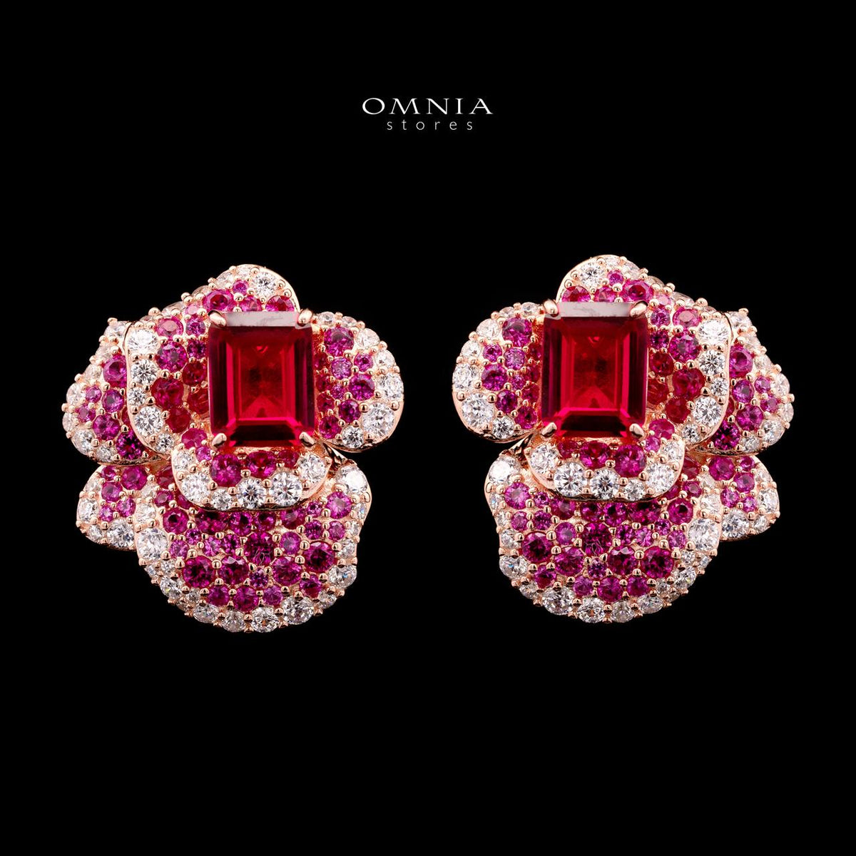 Omnia Masa Fresh Real Water Pearl Set in 92.5 Silver High Quality Simulated diamonds