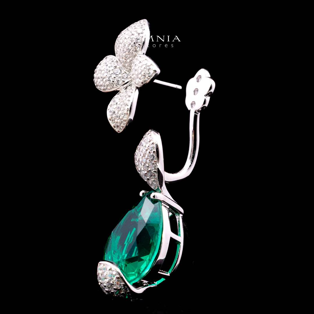 Omnia Elora Earring 925 Silver Accessories In High Quality Simulated Diamonds - Image 4