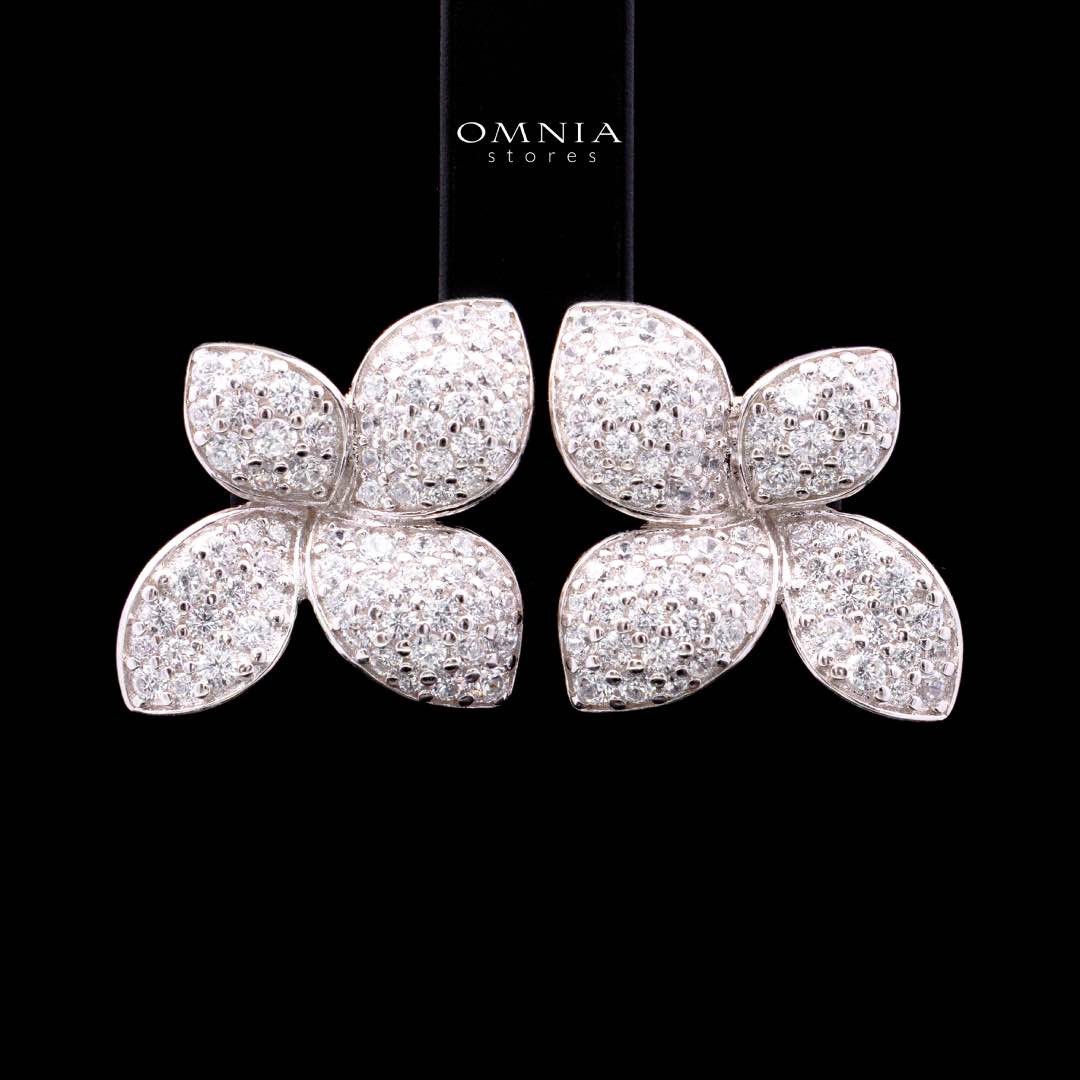 Omnia Elora Earring 925 Silver Accessories In High Quality Simulated Diamonds - Image 6