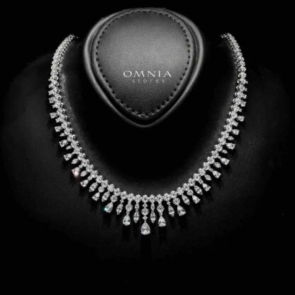 Omnia Syla White Zircon jewellery Set - Image 2