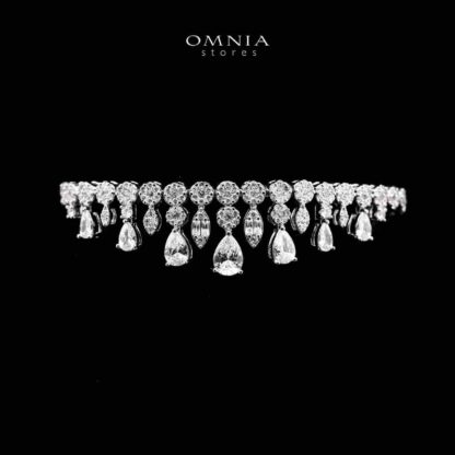 Omnia Syla White Zircon jewellery Set - Image 5
