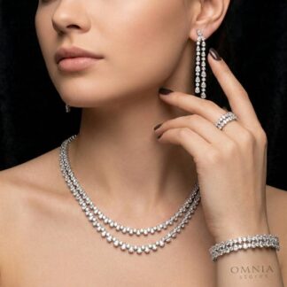 Omnia Aria White Bridal Full Set