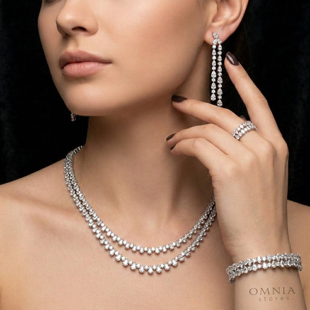 Omnia Aria White Bridal Full Set