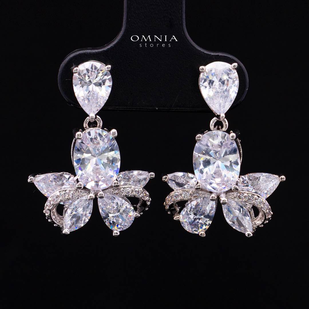 Omnia Muna White Bridal Full Set in High Quality Simulated Diamonds - Image 6