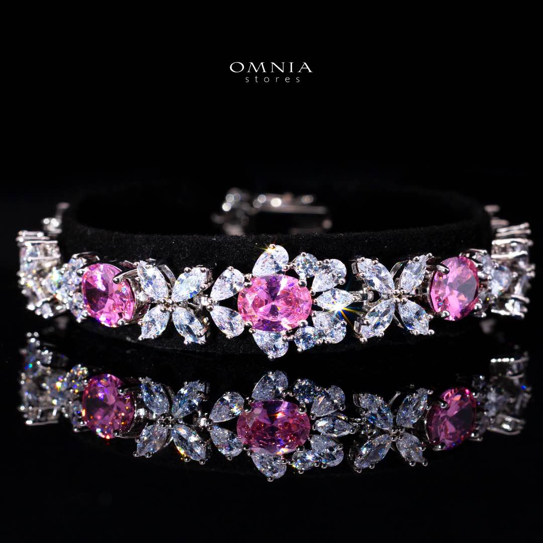 Omnia Muna Pink Bridal Full Set High Quality Simulated Diamonds - Image 3