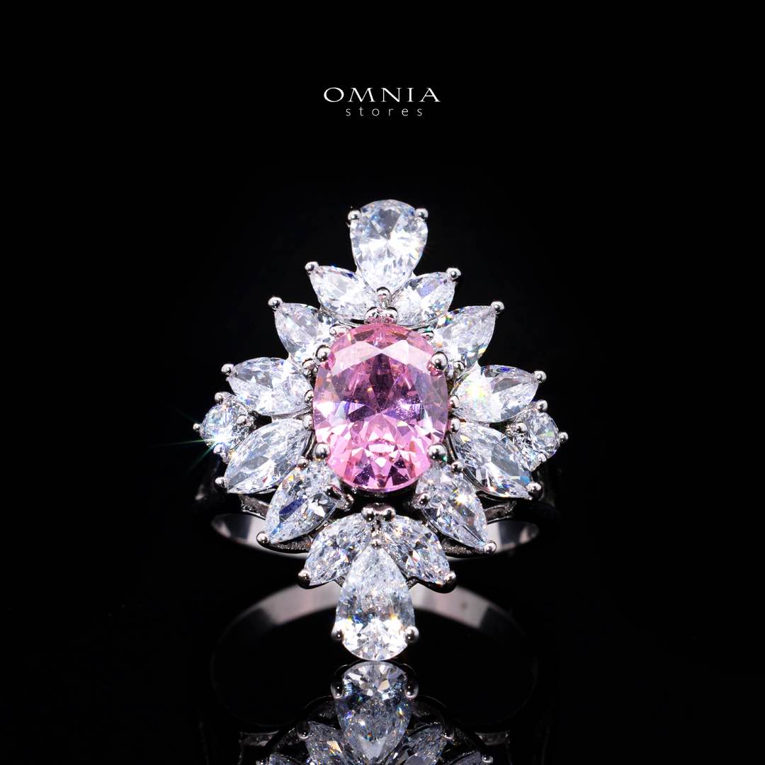Omnia Muna Pink Bridal Full Set High Quality Simulated Diamonds - Image 4