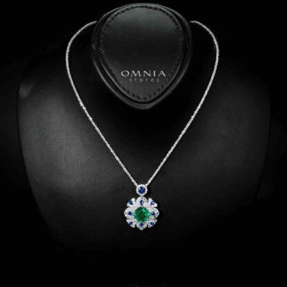 Omnia Shaya Necklace 92.5 Silver In High Quality Simulated diamonds - Image 2
