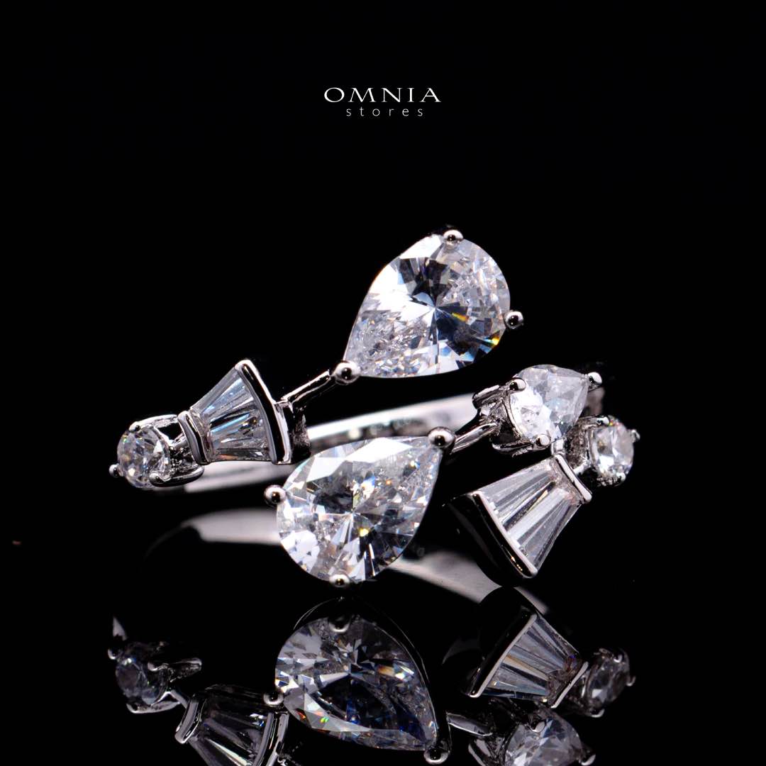 Xena White Luxury Bridal Full Set Premium Rhodium-Plated with High-Quality Zircon Stones - Image 4