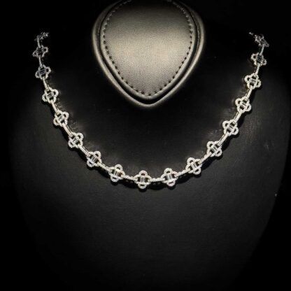 Omnia Amna White Set in 92.5 Silver with High Quality Simulated Diamonds - Image 6