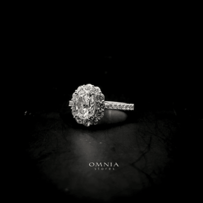 Omnia Qadira Ring in 92.5 Silver with High Quality Iced Cut Stone - Image 4