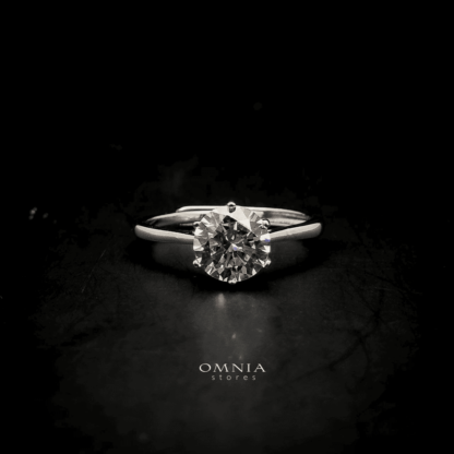 Omnia Omaira Classic Ring in 92.5 Silver with High Quality Iced Cut Stone - Image 5