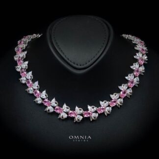 Omnia Muna Pink Bridal Full Set High Quality Simulated Diamonds