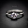 Omnia Omaira Classic Ring in 92.5 Silver with High Quality Iced Cut Stone - Image 6