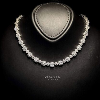 Omnia Sophia Teardrop Bridal Full Set in 92.5 Silver with High Quality Simulated Diamonds - Image 8