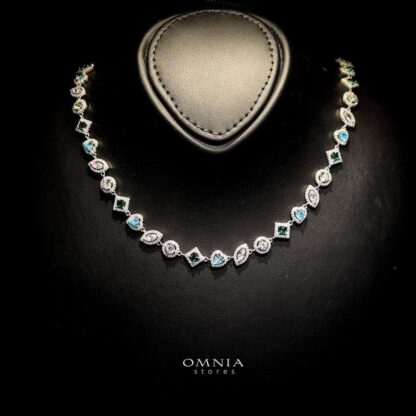 Omnia Sapphire Blue Teardrop Stone Ring in 92.5 Silver with High Quality Simulated Diamonds - Image 10