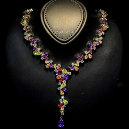 Omnia Amna Bridal Full Set in High Quality Simulated Diamonds - Image 6